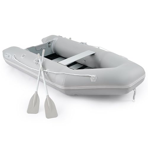 CO-Z 3M Schlauchboot 4 Personen Aufblasbares Boot 300x150x42CM Sportboot mit 2 Paddel und Luftpumpe Grau Paddelboot Ruderboot Schlauchboot Angeln mit Sitzbank Aluboden CO-Z 3M Schlauchboot 4 Personen Aufblasbares Boot 300x150x42CM Sportboot mit 2 Paddel und Luftpumpe Grau Paddelboot Ruderboot Schlauchboot Angeln mit Sitzbank Aluboden von CO-Z
