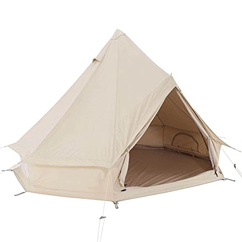 Großes Camping Jurte Zelt Glocke Tipi Zelte mit Kochloch Baumwolle Leinwand Zelte 4-Saison Indisches Zelt für Familie Camping Outdoor Jagd, COAPAK, Cotton, 4M von COAPAK