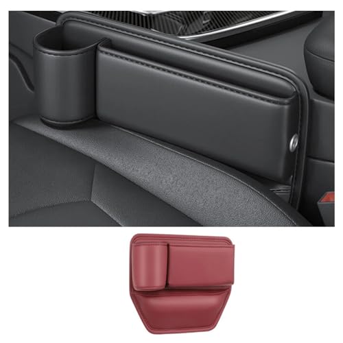 COARAIEI Auto-Leder-Getränkehalter-Tasche Für MERC&edes B&ENZ G550 2009-2017 Auto-Aufbewahrungsbox, Auto-Räumungstasche mit Getränkehalter, Autozubehör von COARAIEI