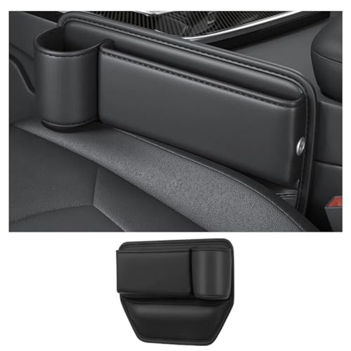 COARAIEI Auto-Leder-Getränkehalter-Tasche Für Ra&nge für R&Over Evoque L538 2013-2018 Auto-Aufbewahrungsbox, Auto-Räumungstasche mit Getränkehalter, Autozubehör von COARAIEI