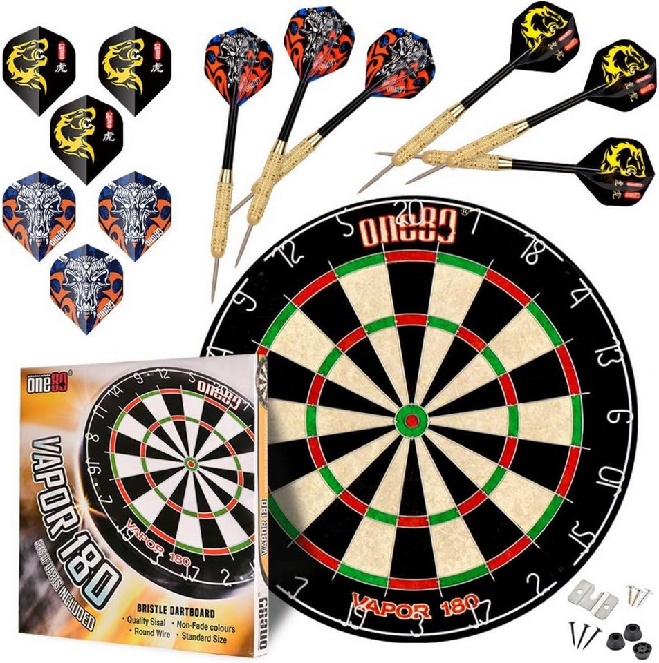 COFI 1453 Dartscheibe Dartscheibe Set mit 6/12 Dartpfeilen Metallspitze, (1-tlg) COFI 1453 Dartscheibe Dartscheibe Set mit 6/12 Dartpfeilen Metallspitze, (1-tlg) von COFI 1453