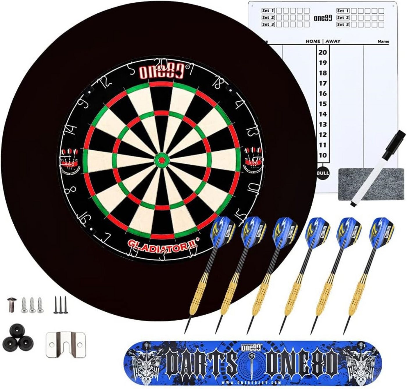 COFI 1453 Dartscheibe Dartscheibe mit Pfeilen, Steeldartscheibe aus Sisal mit Dartboard COFI 1453 Dartscheibe Dartscheibe mit Pfeilen, Steeldartscheibe aus Sisal mit Dartboard von COFI 1453