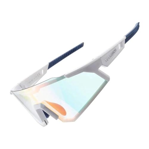 COFI 1453 Polarisierende Fahrradbrille ? weiß - Sport-Fahrradbrille mit Etui und Zubehör von COFI 1453