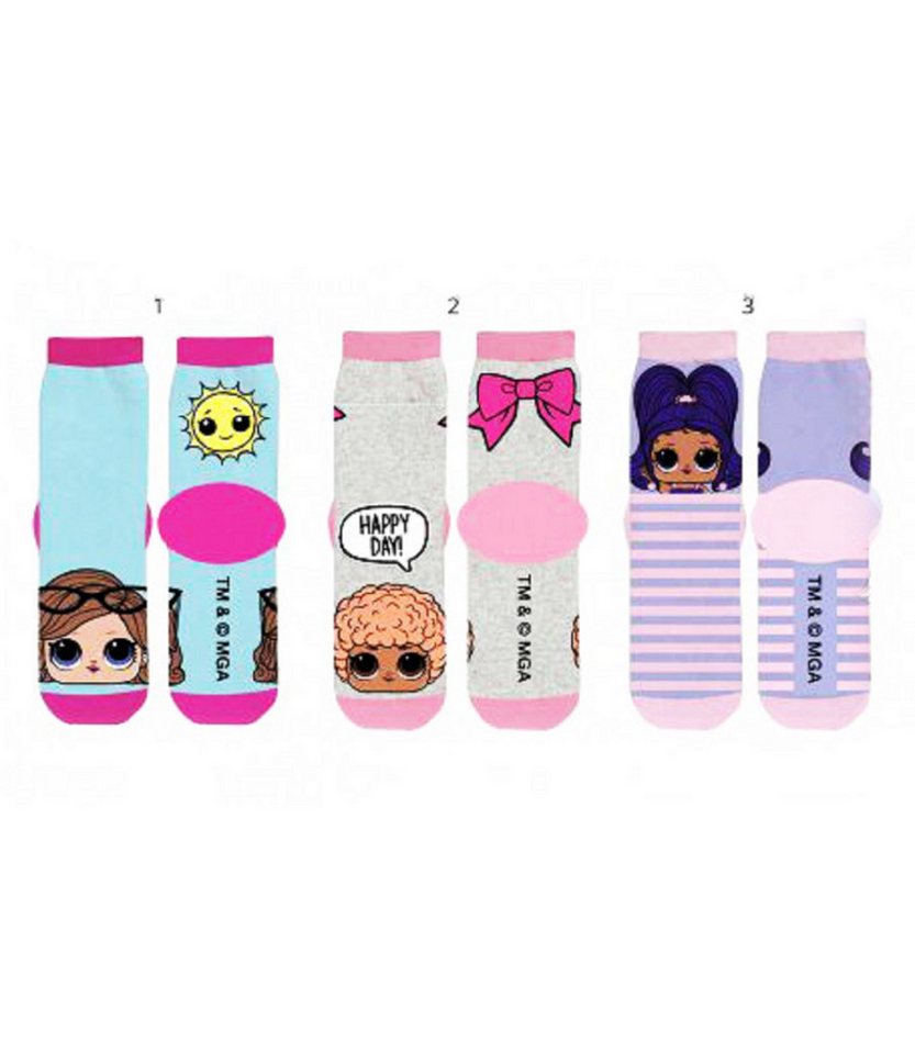 COFI 1453 Sneakersocken LOL Surprise Kinder Socken 3er Pack Sneaker Söckchen COFI 1453 Sneakersocken LOL Surprise Kinder Socken 3er Pack Sneaker Söckchen von COFI 1453
