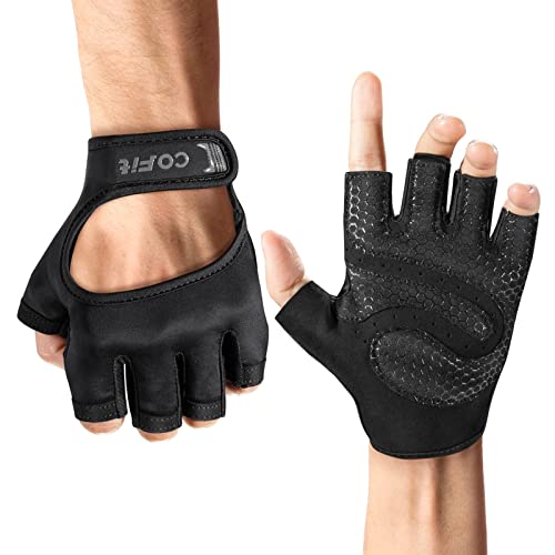 COFIT Belüftet Fitness Handschuhe, 2022 Gewichtheber Handschuhe mit Handflächenschutz, Vielseitig Einsetzbar für Fitnessstudio, Übungen, Radfahren, Klettern und Rudern von COFIT