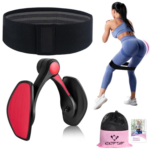 Oberschenkeltrainer 28-38lb Beckenboden Trainer Damen für Frau Beinpresse, Multifunktionaler Arm und Beintrainer Trimmer, Gesäßtrainer po Trainer mit Resistance Bands Fitnessband Booty Sport Bands Oberschenkeltrainer 28-38lb Beckenboden Trainer Damen für Frau Beinpresse, Multifunktionaler Arm und Beintrainer Trimmer, Gesäßtrainer po Trainer mit Resistance Bands Fitnessband Booty Sport Bands von COFOF