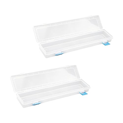 COHEALI 2 Stücke Boxen Transparenter Kreidekasten Praktischer Bleistiftbehälter Aufbewahrungsbehälter Für Stifte Etui Für Aquarellstifte Multifunktion Schreibwaren Plastik von COHEALI