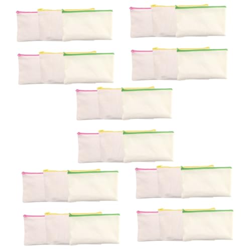 COHEALI 30 STK DIY Leere Feder mäppchen Federmäppchen aus Baumwolle Federmäppchen mit Reißverschluss Etui Kinder federmäppchen Pen Pouch Canvas-Beutel Stiftbehälter selber Machen Stoff von COHEALI