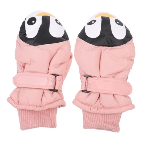 COLLBATH 1 Paar Winterhandschuhe Für Kinder Warme Vorräte Fäustlinge Für Kleinkinder Beheizte Skifäustlinge Winter Warme Handschuhe Skihandschuhe Für Kinder Rosa Spritz Festes Gewebe von COLLBATH