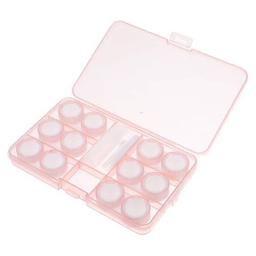 COLLBATH 1 Satz für Kontaktlinsenboxen kontaktlinsenbehälter kosmetikbehälter Palette Brillenreiniger spiegelfolie brillenhalter Kontaktfall Make-up-Linsenhalter pp Rosa von COLLBATH