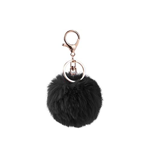 COLLBATH 1PC 8cm üsch Imitation Kaninchenfell Ball Schlüsselanhänger Für Auto Schlüsselring Handtasche Dekoration von COLLBATH