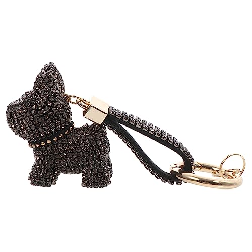 COLLBATH Eleganter Französischer Bulldoggen Schlüsselanhänger Mit Diamanten Stilvolles Handtaschenornament Und Schlüsselring Für Auto Und Tasche Schwarzes Design COLLBATH Eleganter Französischer Bulldoggen Schlüsselanhänger Mit Diamanten Stilvolles Handtaschenornament Und Schlüsselring Für Auto Und Tasche Schwarzes Design von COLLBATH