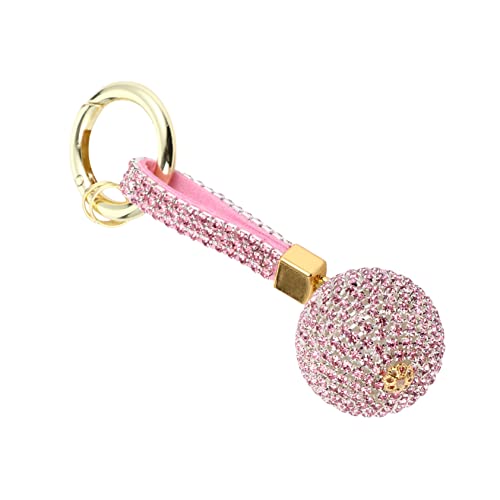 COLLBATH 1stk Kristall Kugel Schlüssel Bund Autotasche Diamantanhänger Fob-Diamant-anhänger Strass Tasche Schlüsselanhänger Handtasche Glänzender Anhänger Trendiges Dekor Schlüsselbund Rosa von COLLBATH