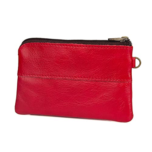 COLLBATH 1stk Retro-Tasche Mit Reißverschluss Herren-geldbörse Damen Geldbörse Mini-geldbörse Für Frauen Mini-Business-Brieftasche Reißverschluss-geldbörse Geldbörse Für Männer Rot von COLLBATH