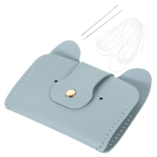 COLLBATH 5 Sätze DIY-Material-kit Taschenmaterial Kinderkram Kleines Münztäschchen Zeitraum Tasche DIY-bastelbedarf Häkelset Kinder Geldbörse Kleine Geldbörse Padhalter Legierung Sky-Blue von COLLBATH