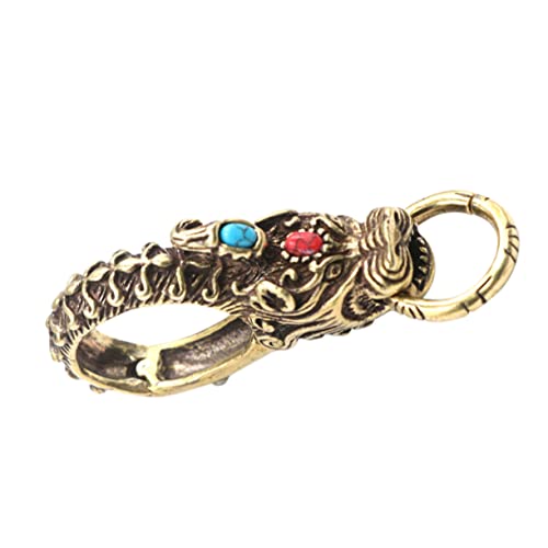 COLLBATH Auto schlüsselanhänger Schlüsselanhänger chinesische Figur Autoanhänger Retro Styles car Keychain Retro-Schlüsselanhängerverschluss Schlüsselanhänger-Dekor aus Messing von COLLBATH