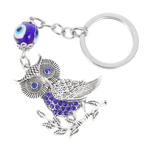 COLLBATH Eule Schlüsselanhänger eulenschlüsselänger owl Key Holder Taschenanhänger mit bösem Blick Glückseule und böser Blick-Schlüsselanhänger Hängende Verzierung für Taschen Glasperlen von COLLBATH