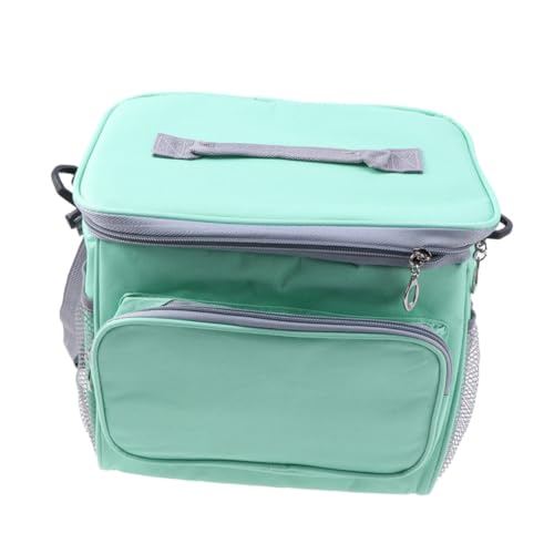 COLLBATH Kühlbox Aus Oxford Stoff Für Picknick Und Lunch Tragbare Isolierte Aufbewahrungstasche Blau Grün Ideal Organizer Für Und Getränke Perfekt Für Schule Und von COLLBATH