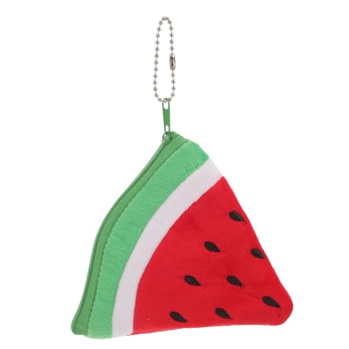 COLLBATH Schlüsselanhänger-Geldbörse für Damen Plüsch Wassermelonen-Münzgeldbörse Geldbörse mit Reißverschluss Münzhalter Tasche modisches Accessoire COLLBATH Schlüsselanhänger-Geldbörse für Damen Plüsch Wassermelonen-Münzgeldbörse Geldbörse mit Reißverschluss Münzhalter Tasche modisches Accessoire von COLLBATH
