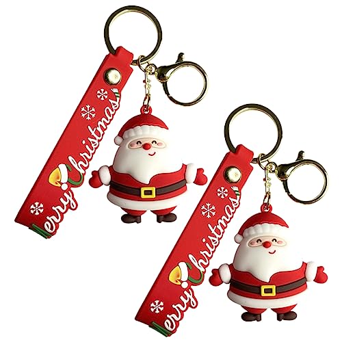 COLLBATH Weihnachten Schlüsselanhänger Weihnachtsmann Figur dekorative Tasche für Schlüssel Versorgung von COLLBATH