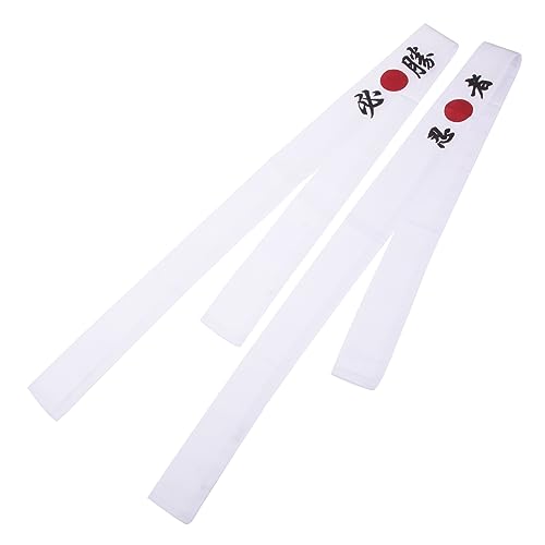 COLLBATH Wiederverwendbares Karate Stirnband Baumwollsushi Kostüm Bushido Hachimaki Headband Japanese Headband Kochzubehör Japanisches Stirnband Sushi Chef Bandana Tie Costume Headwear von COLLBATH