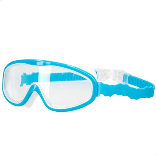ColorBaby Aqua Sport Taucherbrille für Kinder, blau, verstellbares Gummiband, Klickverschluss, latexfrei, hypoallergen, auslaufsicher, Schnorchelmaske, breiter Blickwinkel, ab 7 Jahren (54244) von AKTIVE