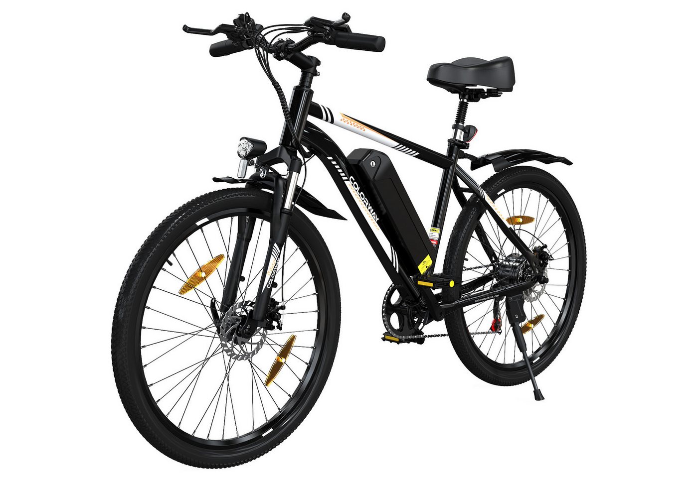 COLORWAY E-Bike Elektrofahrrad 26" E-Mountainbike mit 36V15AH Akku E-Fahrrad, Pedelec, 7 Gang shimano shimano Schaltwerk, 250W Heckmotor, 540 Wh Akku, E Mountainbike mit Pumper Schloss für Damen u. Herren von COLORWAY