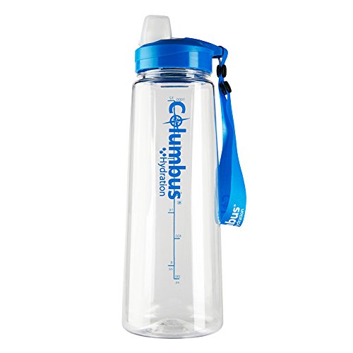 COLUMBUS Aqua 1000 Plastic Bottle Water, Durchsichtig/Blau, One Size von COLUMBUS