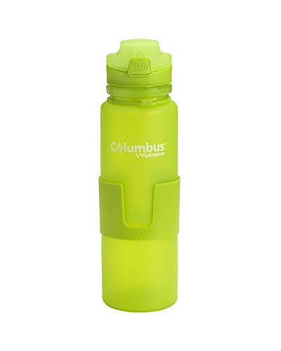 Columbus Aqua 650 ml Green Fitness- und Trainingsflasche, Unisex, Erwachsene, Limettengrün, Einheitsgröße von COLUMBUS