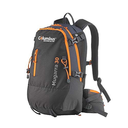 COLUMBUS Rucksack Mugarra 30 - Wanderrucksack. Airflow im rücken. Inklusive regenschutz. fassungsvermögen 30L. In schwarz mit orangefarbenen details COLUMBUS Rucksack Mugarra 30 - Wanderrucksack. Airflow im rücken. Inklusive regenschutz. fassungsvermögen 30L. In schwarz mit orangefarbenen details von COLUMBUS