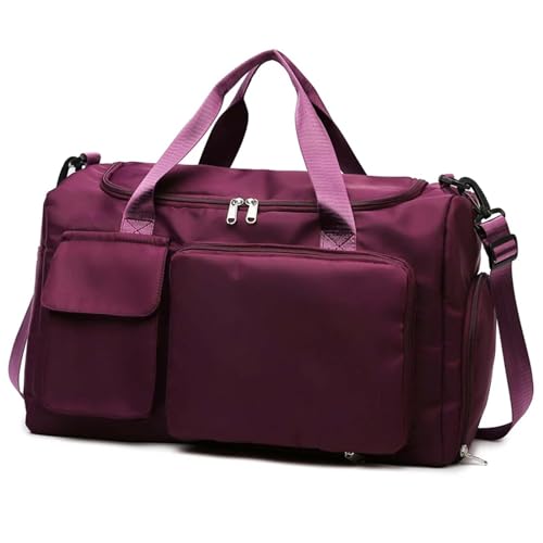 COLseller Damen Sporttasche Reisetasche mit Schuhfach und Nassfach Wasserabweisende Weekender Gym Travel Bag Handgepäck Tasche Trainingstasche für Damen Herren,Red von COLseller