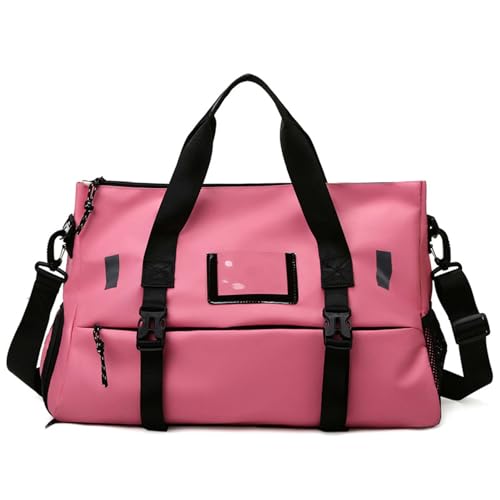 COLseller Damen Sporttasche Wasserdicht Reisetaschen Geeignet für Reisen wasserdichte Tragetasche, Camping,Pink von COLseller
