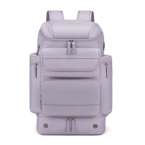 COLseller Leichte Reisetasche Weekender Bag Sporttasche mit Schuhfach Großes Öffnungsdesign für Kurze Reisen, Airline, Krankenhaus, Strand,Purple von COLseller