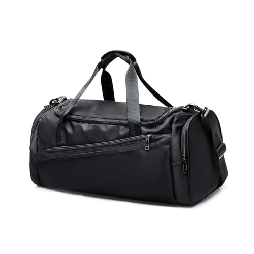 COLseller Sport Duffel Bag Damen Cabin Bag Weekender Bag mit Schuhfach für Kurze Reisen, Airline, Krankenhaus, Strand,Black von COLseller