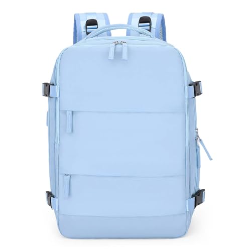 COLseller Sporttasche Reisetasche Damen Sporttasche Cabin Bag für Kurze Reisen, Airline, Krankenhaus, Strand,Blue von COLseller