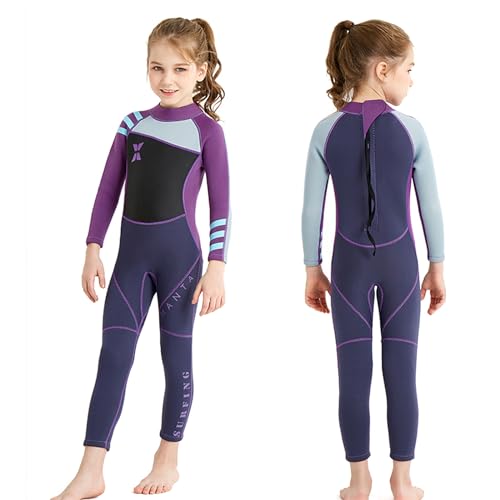 COMETX Kinder Wetsuit Einteiliger Neopren-Badeanzug Sonnenschutz für Surfen Tauchen Schwimmen Bootfahren im Winter von COMETX