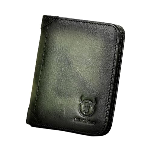 COMETX Männer Große Kapazität Echtes Leder Bifold Brieftasche RFID Blockierung Vintage Kreditkartenhalter von COMETX