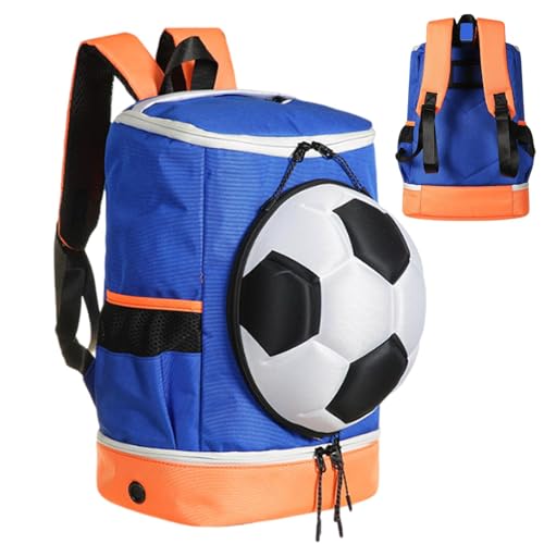 COMFOLIVING Fußball-Ball-Rucksack, Basketball-Taschen-Rucksack - Fußball-Rucksack-Aufbewahrungstasche,Fußballtasche mit großem Fassungsvermögen, Volleyball-Rucksack mit Ballfach für Basketball, von COMFOLIVING