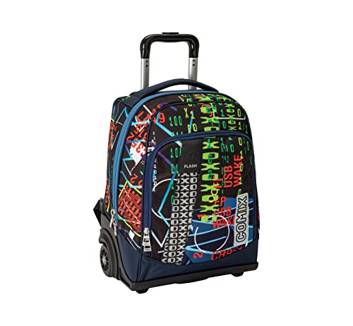 Comix Rucksack mit Trolley Flash - Help Me Mom, Mehrfarbig, Taglia Unica, Casual Comix Rucksack mit Trolley Flash - Help Me Mom, Mehrfarbig, Taglia Unica, Casual von COMIX