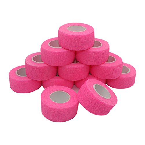COMOmed 12 Stück Kohäsive Bandage Fixierbinde Selbsthaftend Elastisch 2.5cm breit x 4,5 meter dehnbar,Wundverband, Verband Hand, Elle, Knie, Fuß, Gelenkte, Fingerverband, Pflasterverband, Rosa COMOmed 12 Stück Kohäsive Bandage Fixierbinde Selbsthaftend Elastisch 2.5cm breit x 4,5 meter dehnbar,Wundverband, Verband Hand, Elle, Knie, Fuß, Gelenkte, Fingerverband, Pflasterverband, Rosa von COMOmed