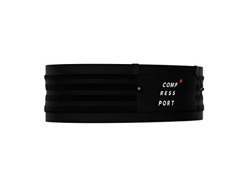 COMPRESSPORT Erwachsene (Unisex) Free Belt Pro Trailrunningg rtel, Schwarz, XS - S EU von COMPRESSPORT