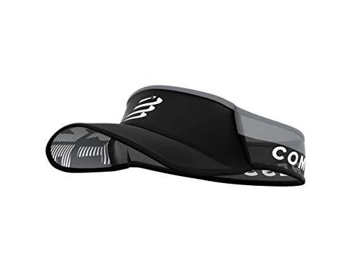 COMPRESSPORT Erwachsene (Unisex) Visor Ultralight Laufvisier, Schwarz, eine Größe von COMPRESSPORT