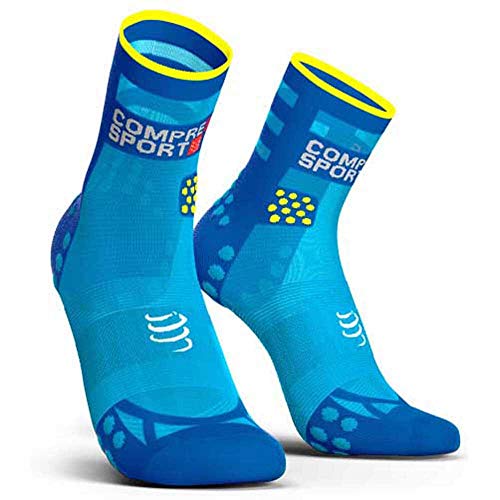 COMPRESSPORT – Laufsocken – Pro Racing Socks V3 Run High – Ultraleicht – optimale Unterstützung, erstklassiger Komfort und Feuchtigkeitsmanagement – ​​Laufen, Triathlon und Multiaktivität von COMPRESSPORT