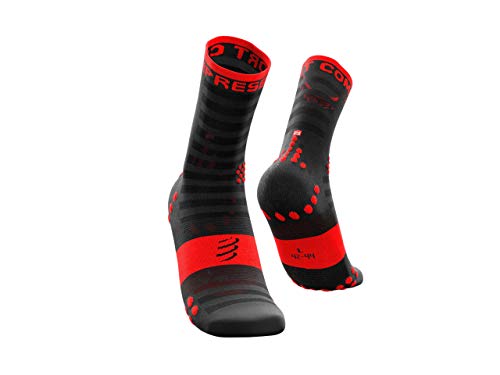 COMPRESSPORT Unisex Pro Racing V3.0 Ultralight Run High Leichte Laufsocken, Schwarz-red, 2 Jahre EU COMPRESSPORT Unisex Pro Racing V3.0 Ultralight Run High Leichte Laufsocken, Schwarz-red, 2 Jahre EU von COMPRESSPORT