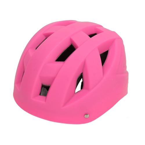 Fahrradhelm mit Verstellbarem Riemen, Atmungsaktiver Kinderhelm, Fahrradhelm, Skaten, Roller für Im Alter von 5–14 Jahren (Rosa) von COMTERVI