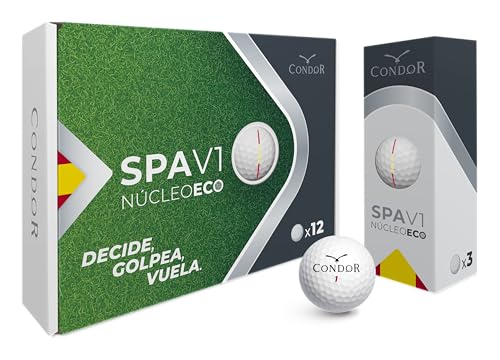 CONDOR Unisex-Adult Bola Golf Pack 12 Golfball, Weiß, Einheitsgröße von CONDOR