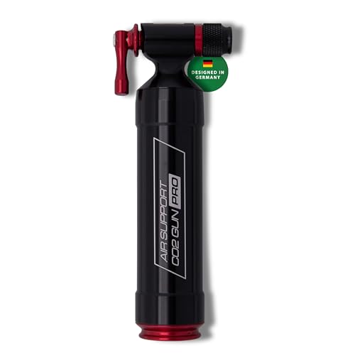 CONTEC CO2-Kartuschenpumpe Air Support CO2 Gun, 8,3 bar, 120 psi, passend für AV/SV, Luftpumpe für Fahrräder, Aluminium, MTB Zubehör, Fahrrad Gadget CONTEC CO2-Kartuschenpumpe Air Support CO2 Gun, 8,3 bar, 120 psi, passend für AV/SV, Luftpumpe für Fahrräder, Aluminium, MTB Zubehör, Fahrrad Gadget von CONTEC