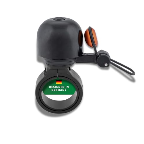 CONTEC Fahrrad-Klingel Diamond Bing, Bike-Glocke, Bell, 22,2 mm Durchmesser, Standard-Lenker-Halterung, verstellbar, laut, Messing, schwarz und orange CONTEC Fahrrad-Klingel Diamond Bing, Bike-Glocke, Bell, 22,2 mm Durchmesser, Standard-Lenker-Halterung, verstellbar, laut, Messing, schwarz und orange von CONTEC