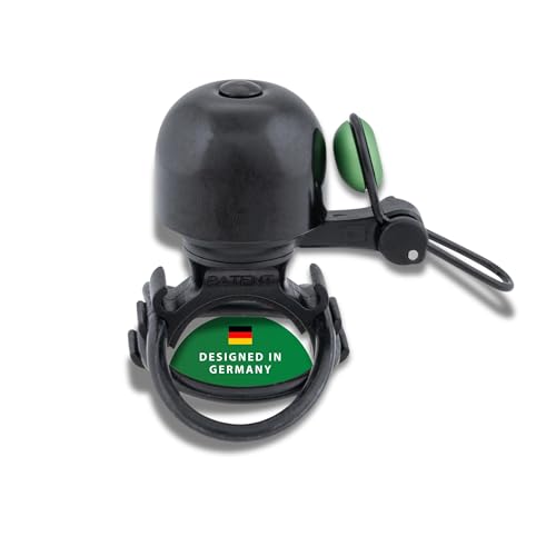 CONTEC Fahrrad-Klingel Diamond Bing, Bike-Glocke, Bell, Gummi-Ring, 26 mm Durchmesser, Universal-Halterung, verstellbar, laut, Messing, schwarz grün, klein CONTEC Fahrrad-Klingel Diamond Bing, Bike-Glocke, Bell, Gummi-Ring, 26 mm Durchmesser, Universal-Halterung, verstellbar, laut, Messing, schwarz grün, klein von CONTEC