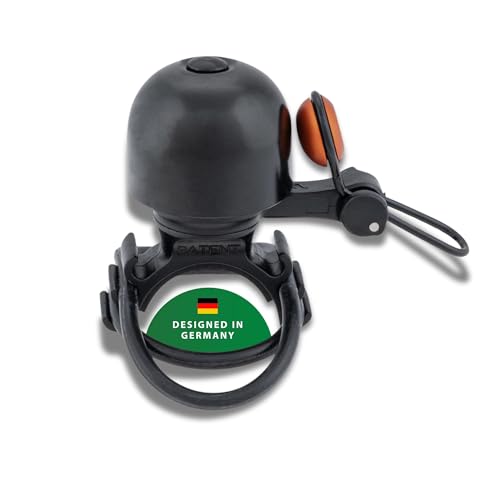 CONTEC Fahrrad-Klingel Diamond Bing, Bike-Glocke, Bell, Gummi-Ring, 26 mm Durchmesser, Universal-Halterung, verstellbar, laut, Messing, schwarz und orange CONTEC Fahrrad-Klingel Diamond Bing, Bike-Glocke, Bell, Gummi-Ring, 26 mm Durchmesser, Universal-Halterung, verstellbar, laut, Messing, schwarz und orange von CONTEC